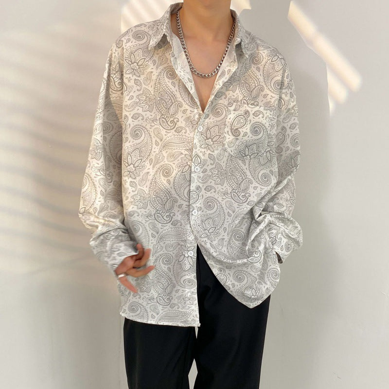 Oversized Pattern-Printed Blouses