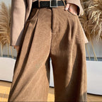 Slimming Casual High Waist Drooping Wide Leg Pants