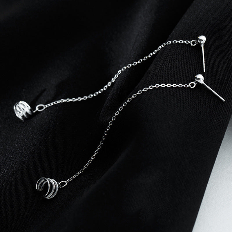 Minimalist One Piece Chain Stud & Clip Earring