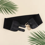 Retro Needle Buckle Waist Elastic Wide Belt