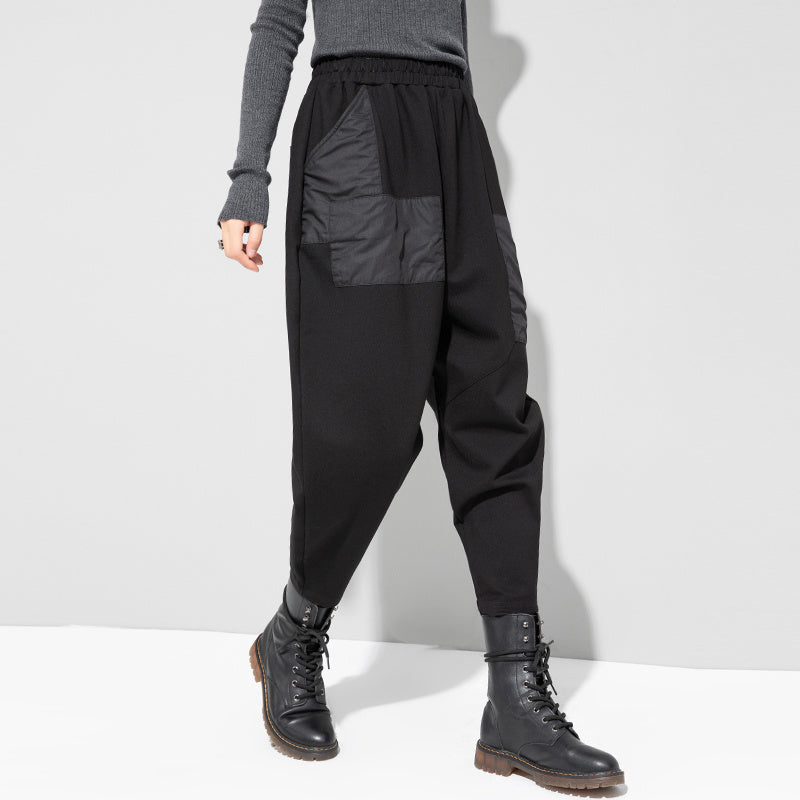 Tapered Asymmetrical Low Bottom Capris