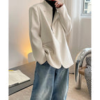 Retro Buckle Mandarin Collar Jacket
