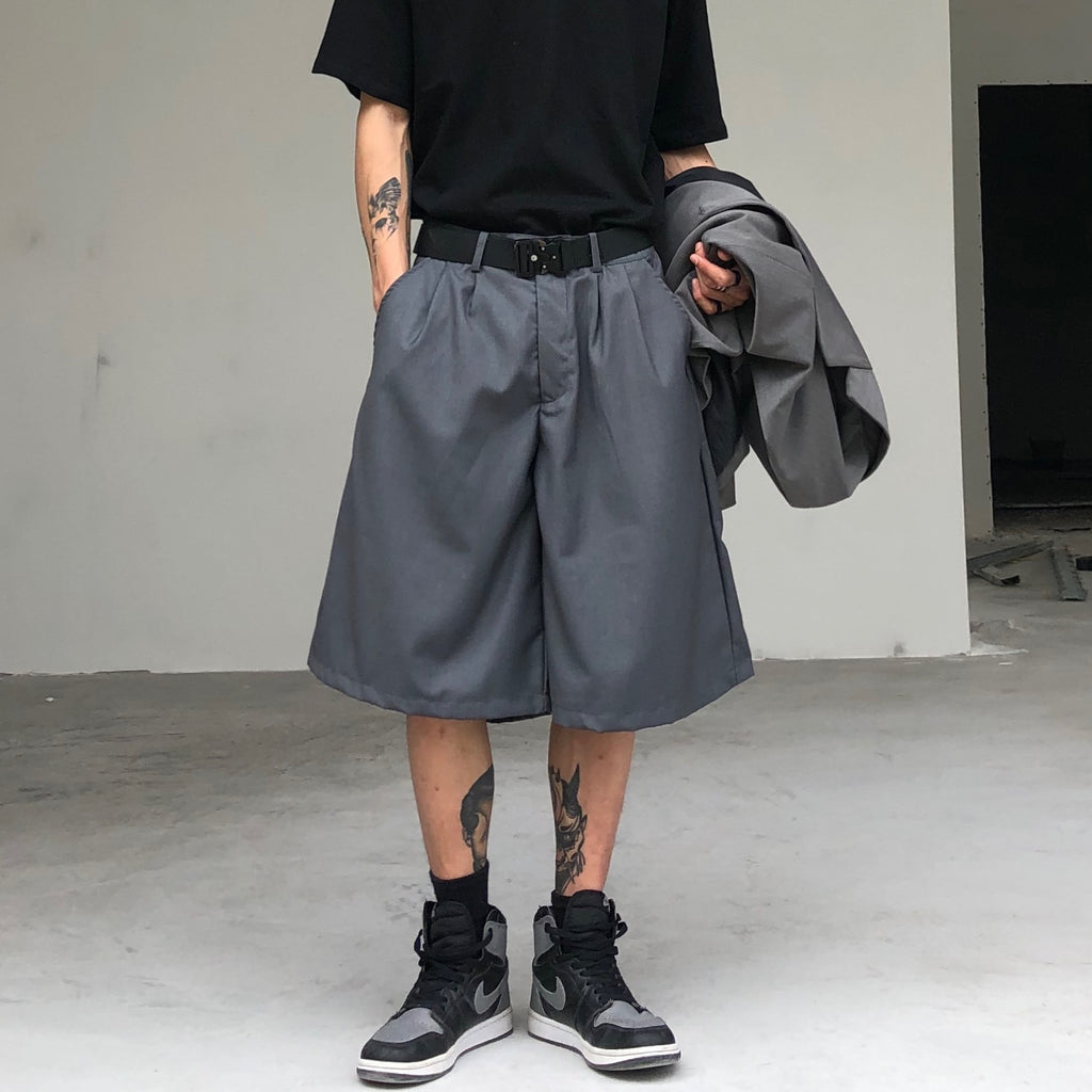 Straight Casual Suit Shorts