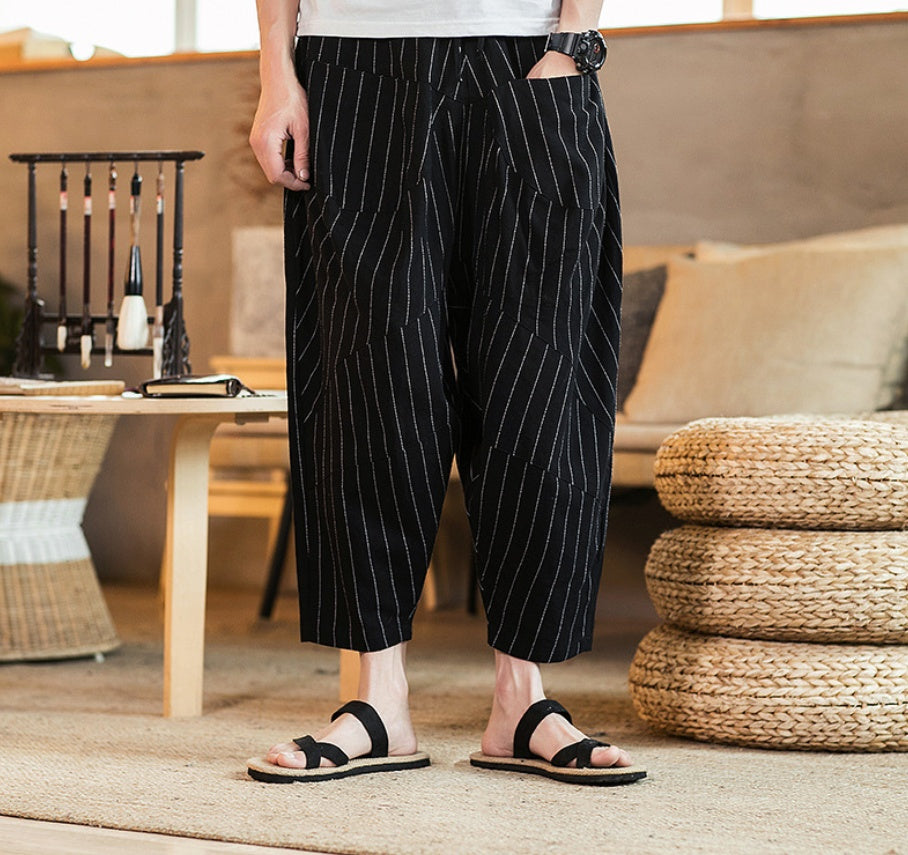 Japanese traditional style loose pants