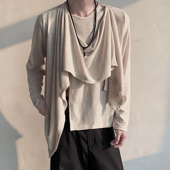 Retro Layered Blouse - Long Sleeve