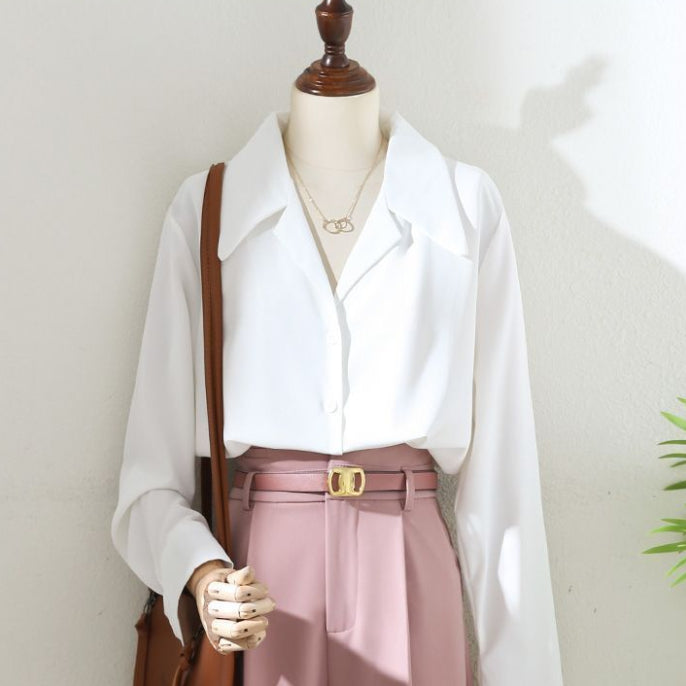 Vintage Wide Collar Shirt