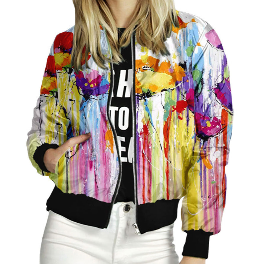 Floral Collection Varsity Jacket