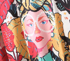 Flared Art Person Print T-shirt