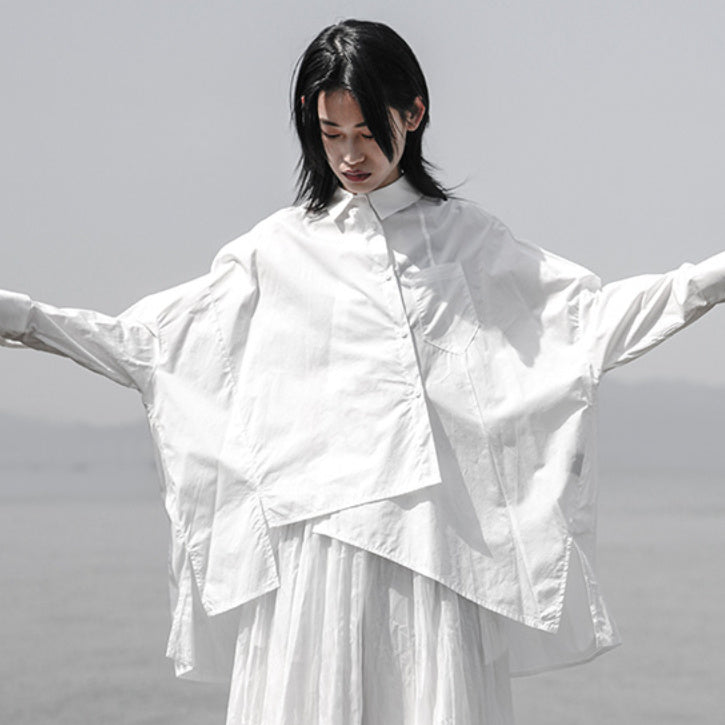 Niche Irregular Layered Shirt