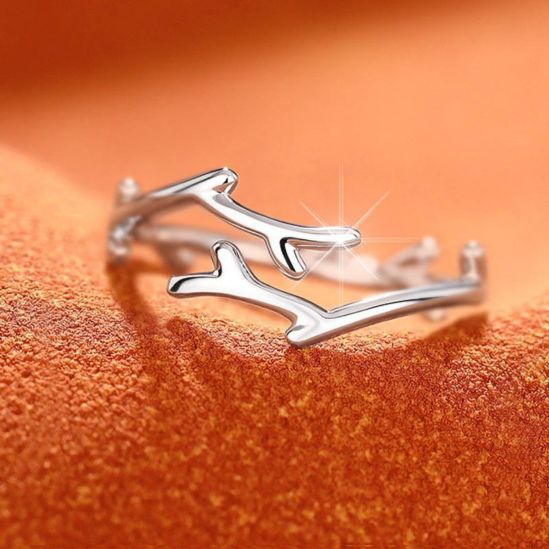 Minimalist Branches Adjustable Ring