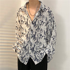Oversized Pattern-Printed Blouses