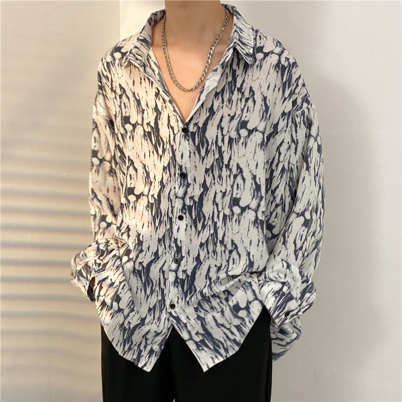 Oversized Pattern-Printed Blouses