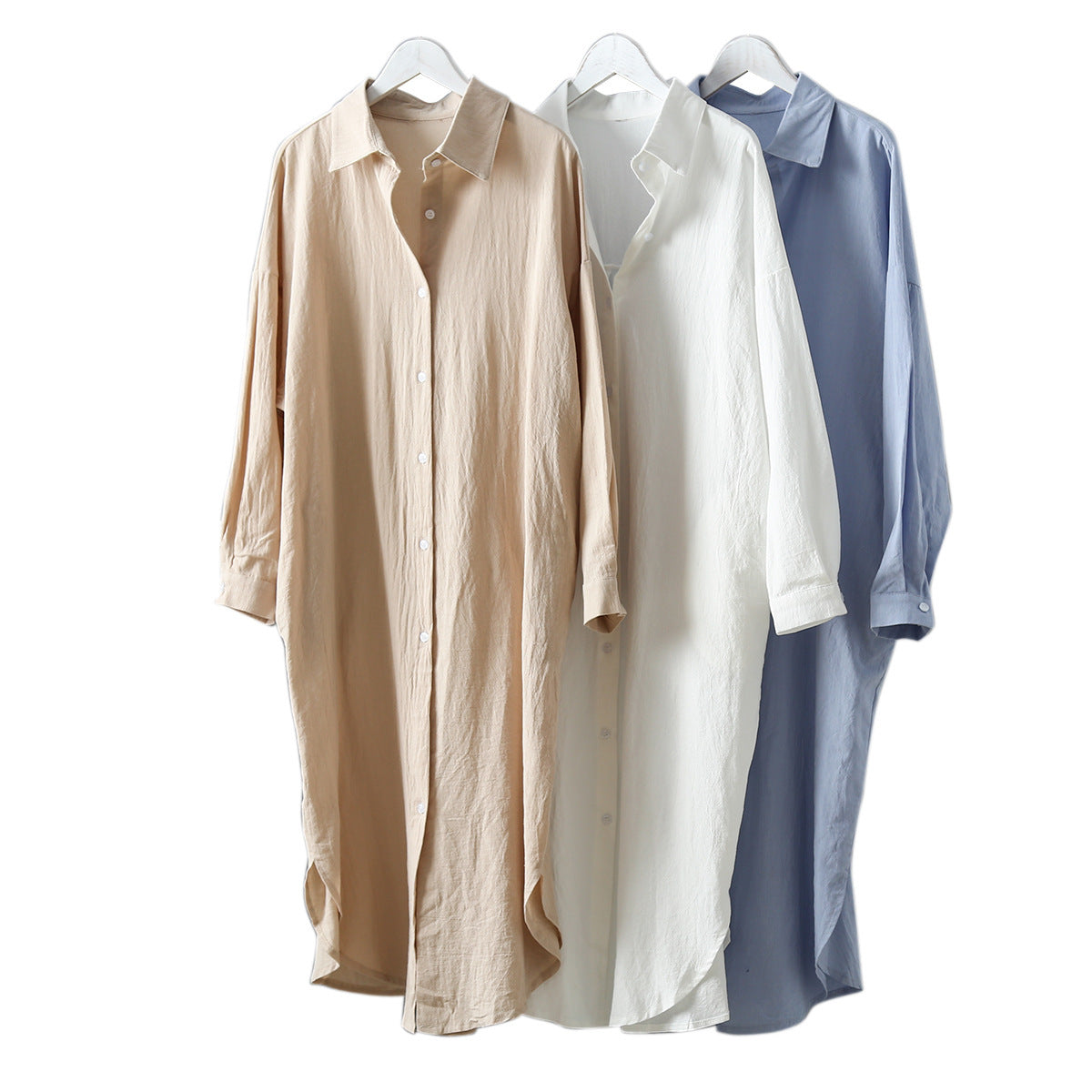 Extra Long Dress Shirt - Mid-Length Sleeve