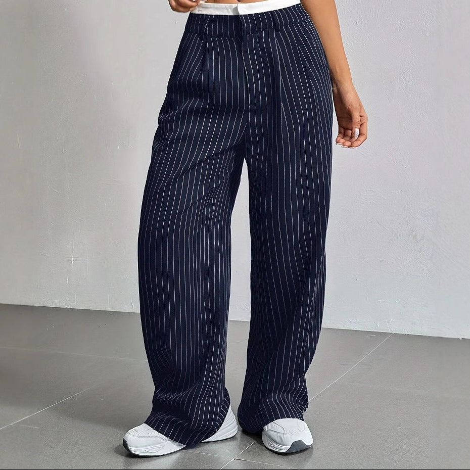 High-Waist Pin Stripe Pains