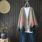 Retro Cardigan Jacket Knitted Loose Korean Style