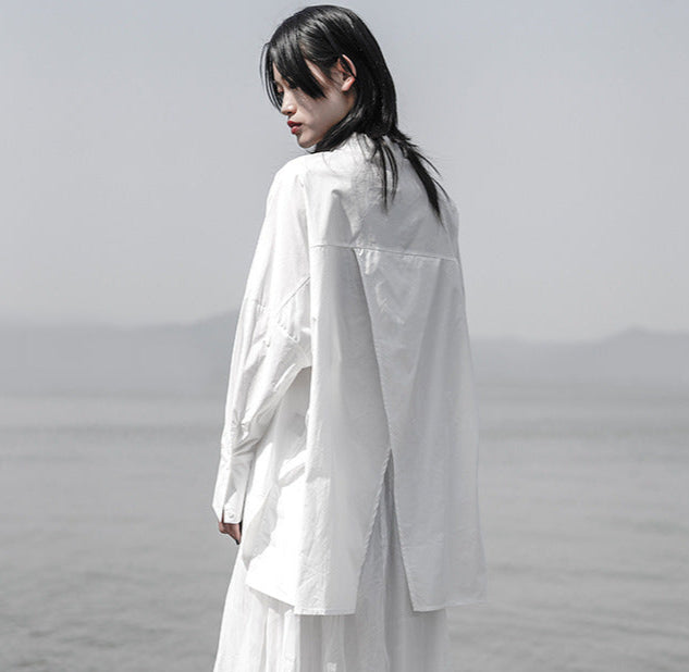 Niche Irregular Layered Shirt