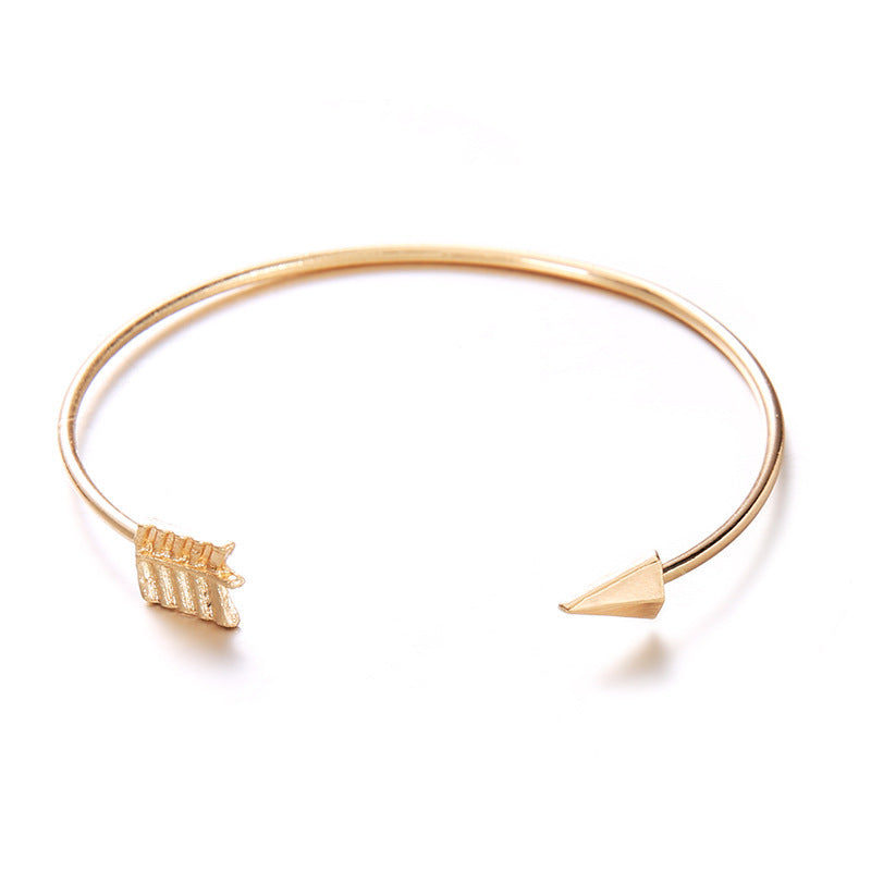 Vintage Cuff Arrow & Knotted Bracelet