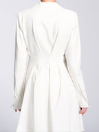 Irregular Hem Jacket & Pants Suit