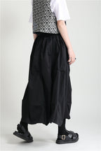 Loose High Waist Mid-length Niche A-Line Skirt