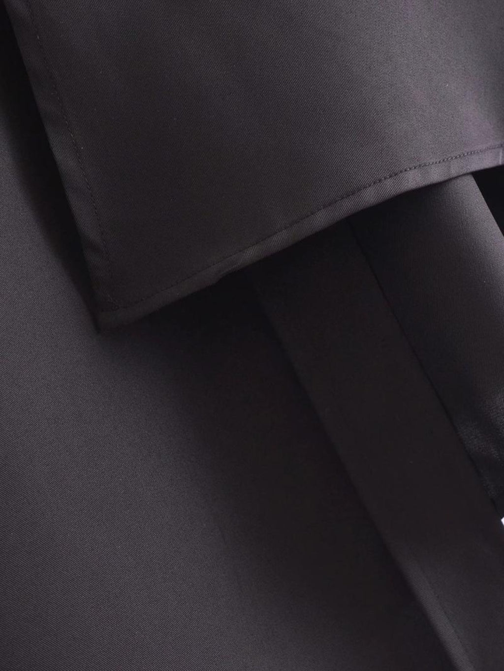 Black Asymmetrical Long Shirt / Shirtdress