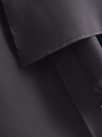 Black Asymmetrical Long Shirt / Shirtdress