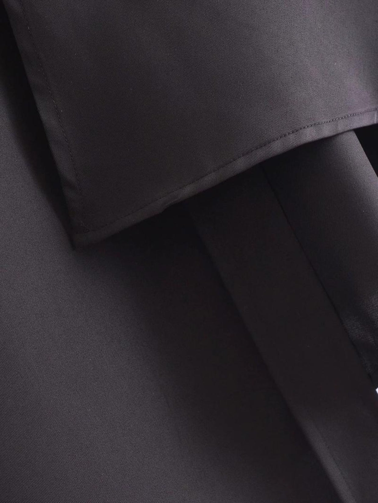 Black Asymmetrical Long Shirt / Shirtdress