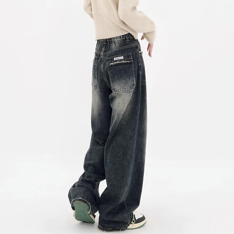 Slim High Waist Super Wide Leg Jeans