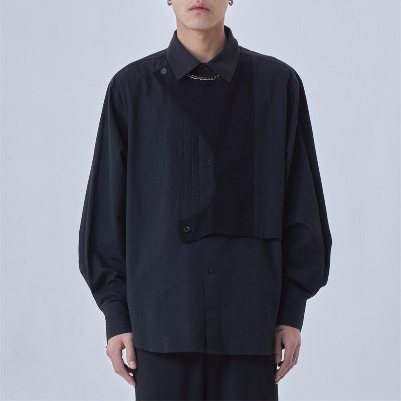 Deconstructed Loose Long Sleeve Shirt