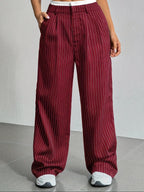 High-Waist Pin Stripe Pains