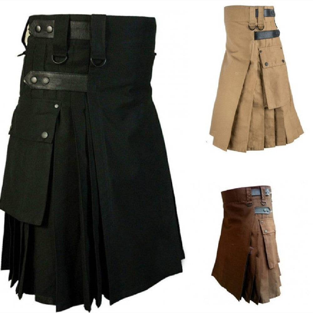 Rugged Pleated Skirt