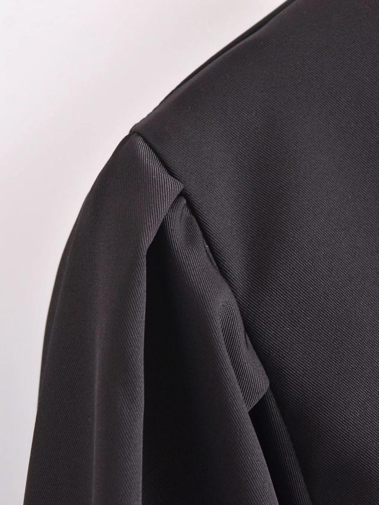 Black Asymmetrical Long Shirt / Shirtdress