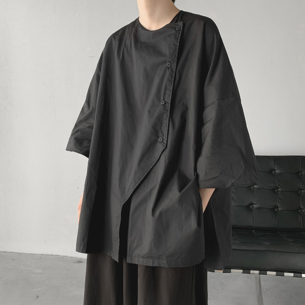 Asymmetrical Flared Tent Shirt