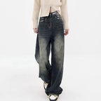 Slim High Waist Super Wide Leg Jeans
