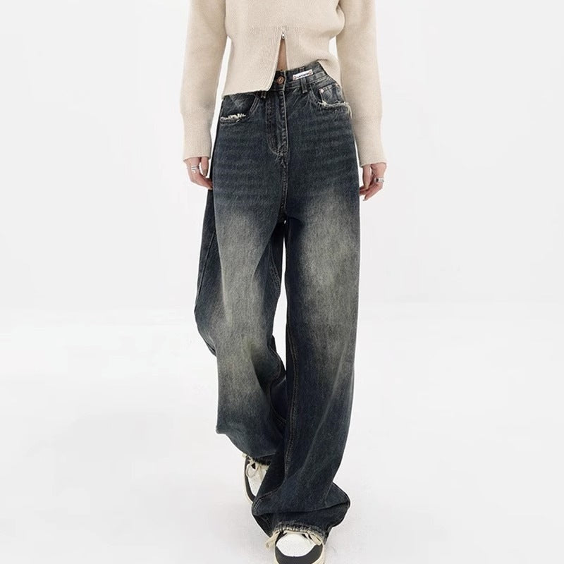 Slim High Waist Super Wide Leg Jeans