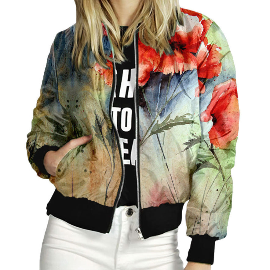 Floral Collection Varsity Jacket