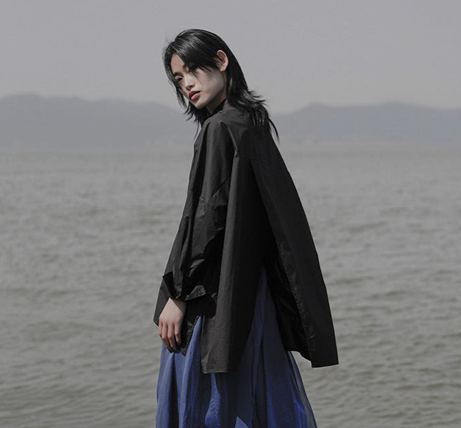 Niche Irregular Layered Shirt