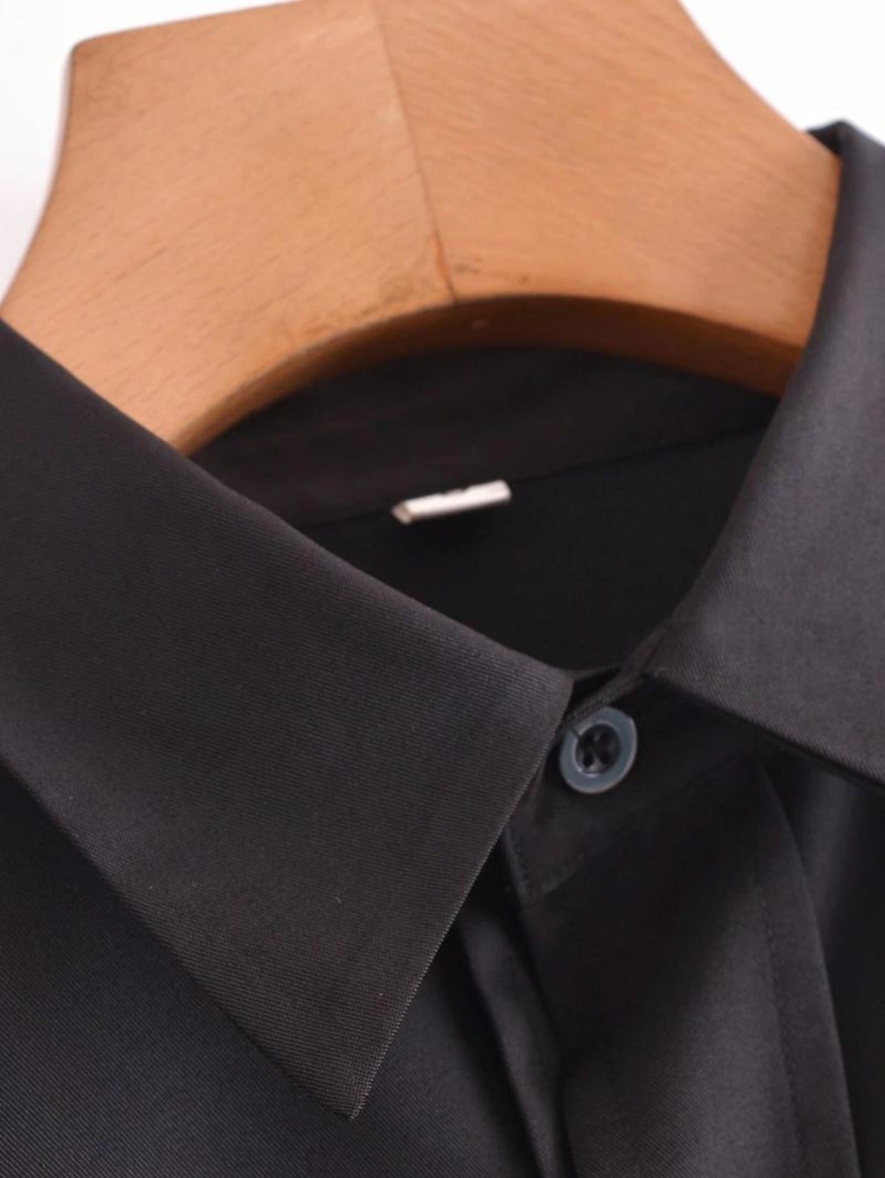 Black Asymmetrical Long Shirt / Shirtdress