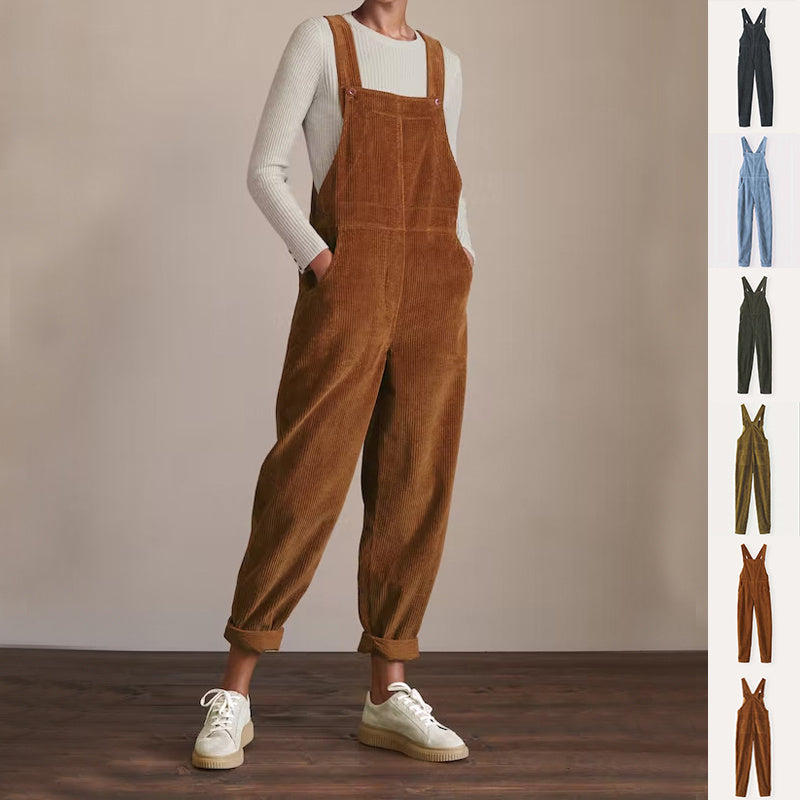 Corduroy Casual Overalls