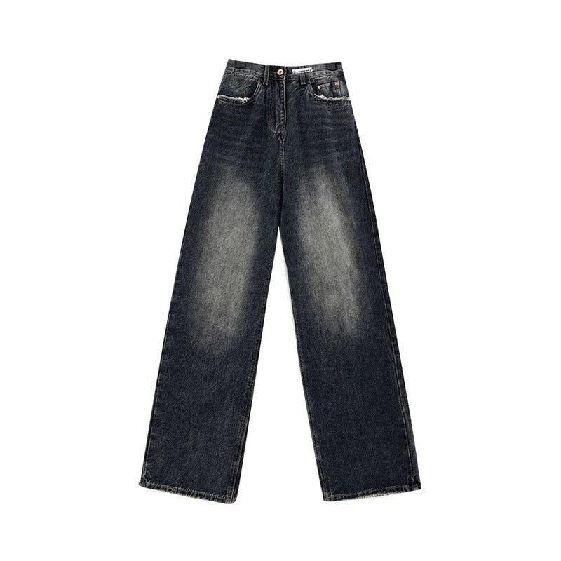 Slim High Waist Super Wide Leg Jeans