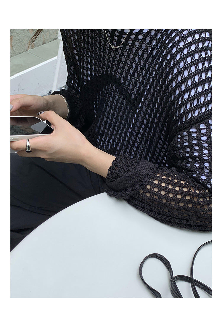Slim Ultra-Loose Knit Sweater Niche Design