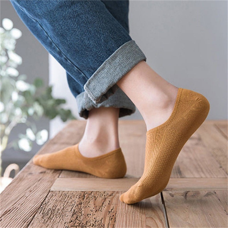 Patterned Weave Ankle Socks