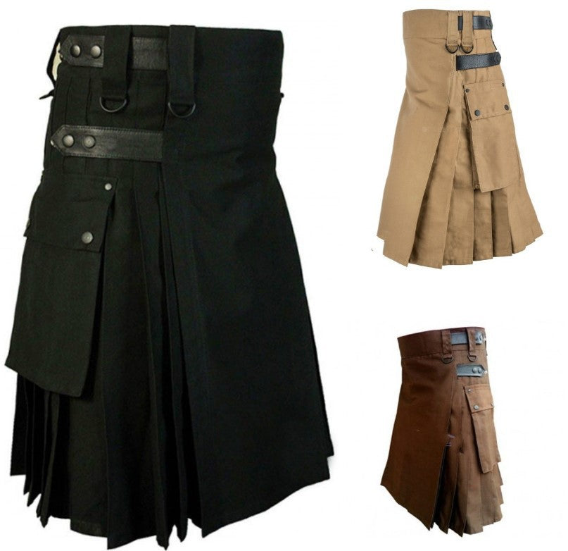 Rugged Pleated Skirt