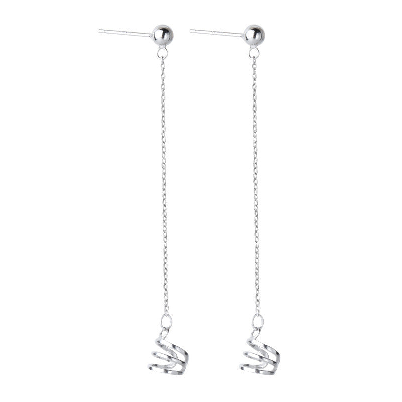 Minimalist One Piece Chain Stud & Clip Earring