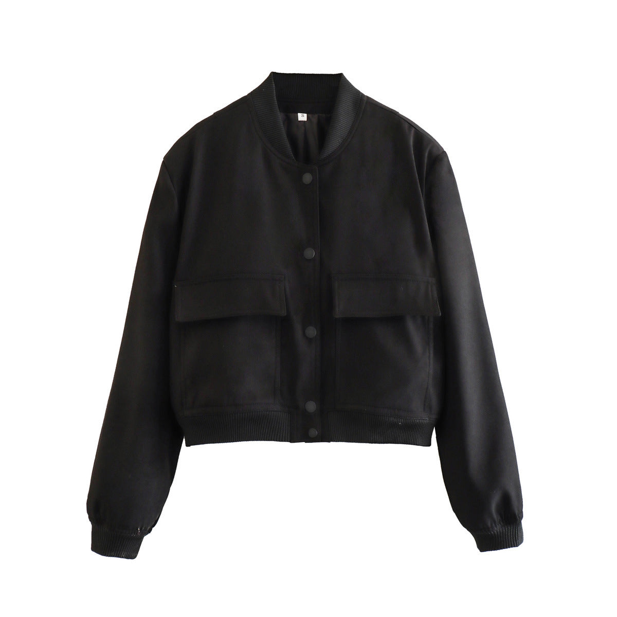 Casual Single-breasted Stand Collar Short Jacket