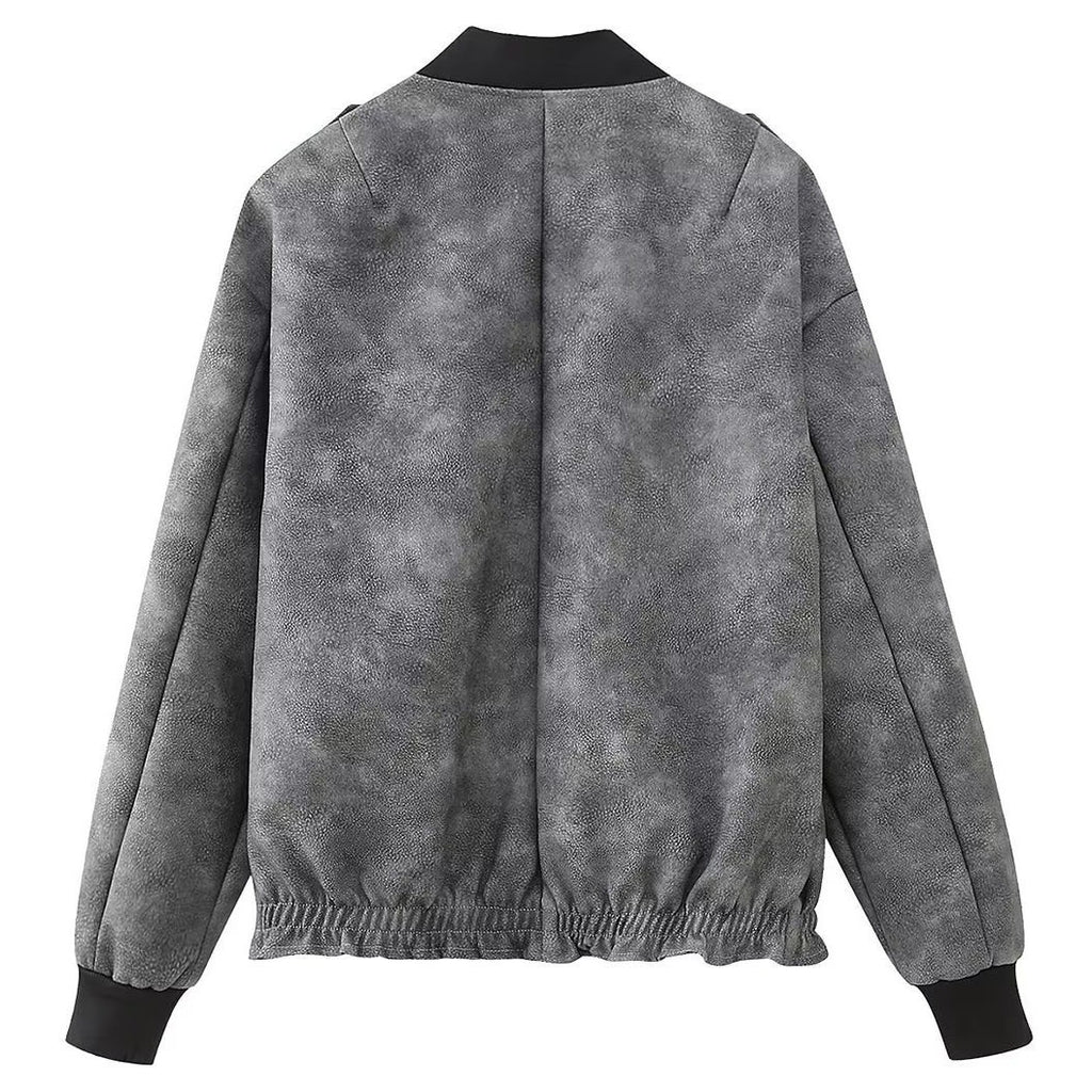 Casual Street Pleather Jacket