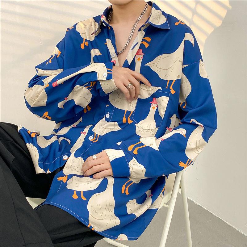Oversized Pattern-Printed Blouses