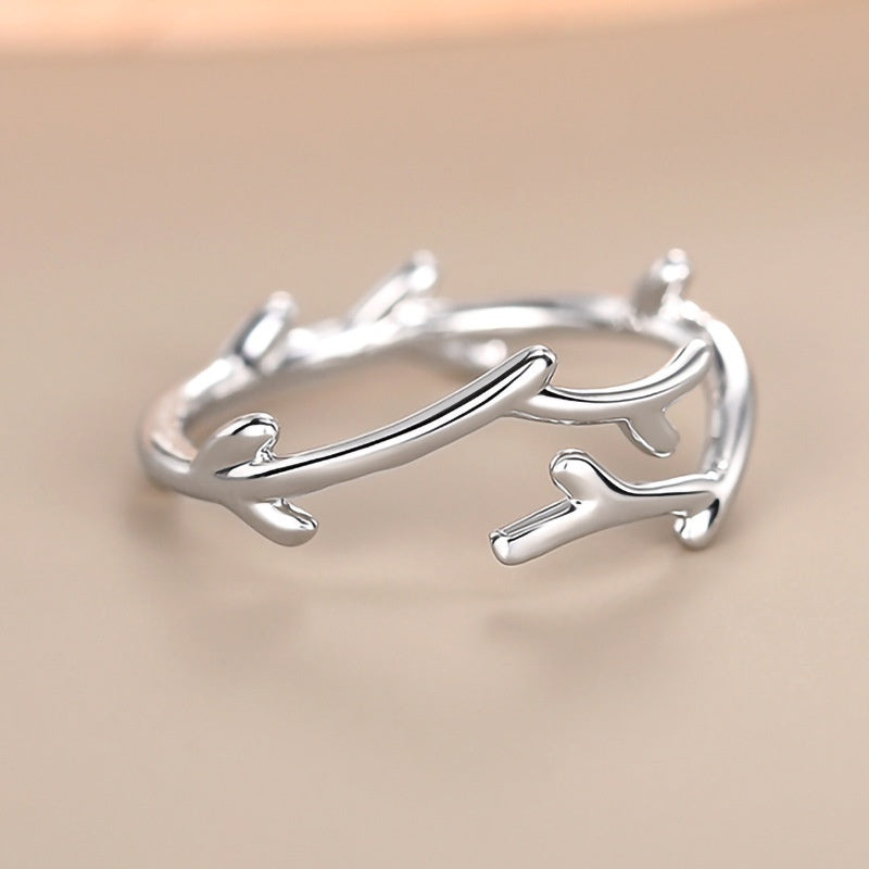 Minimalist Branches Adjustable Ring