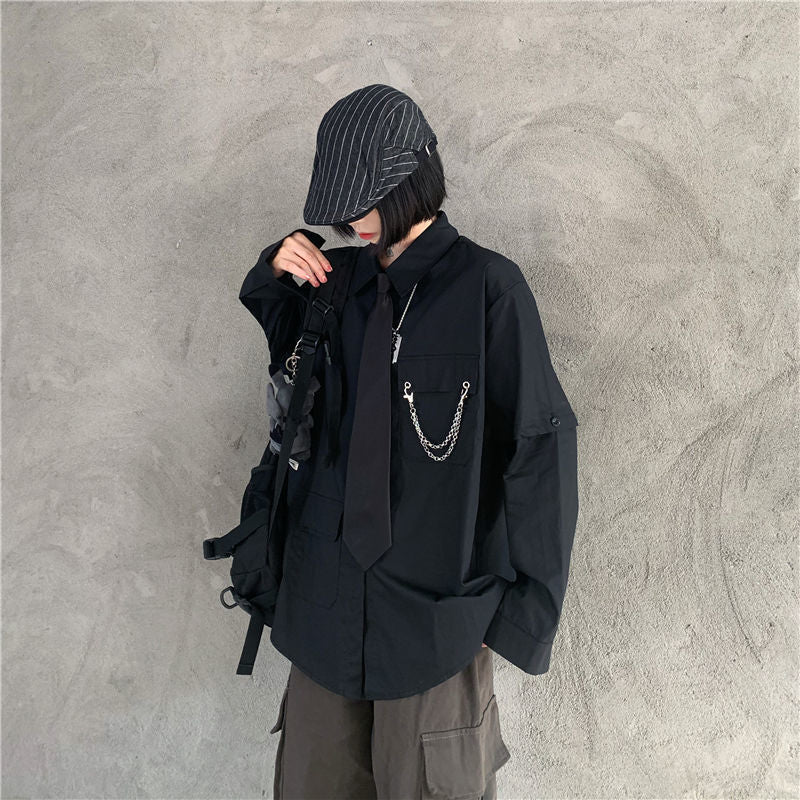 Modern Underground Detachable Long-Sleeve Shirt