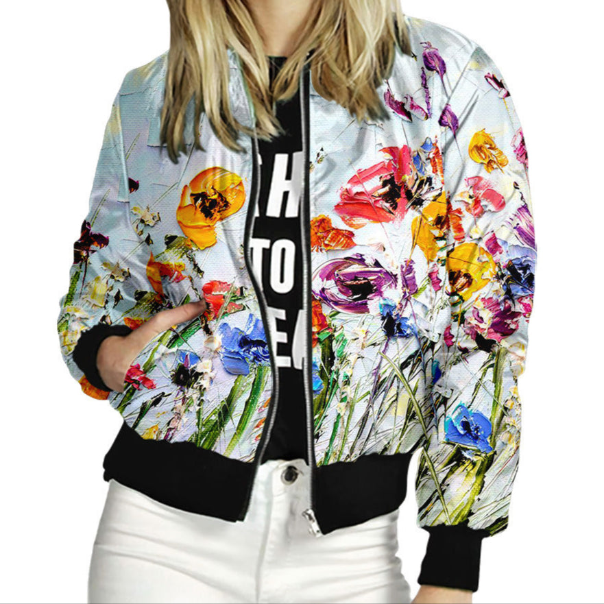 Floral Collection Varsity Jacket