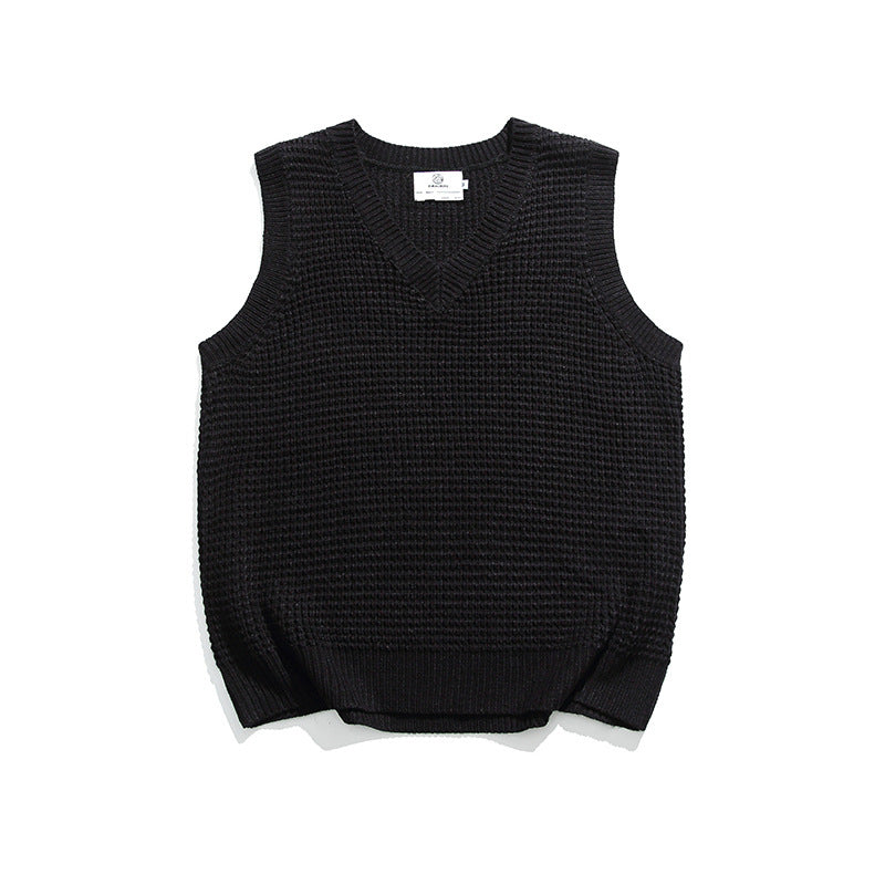 Japanese Style Loose Knit Casual Vest